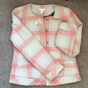 Sundance NWT size 8 gray & coral(ish) jacket.